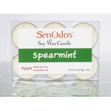 Tealight Set Spearmint Soy Candles (15g x 6)