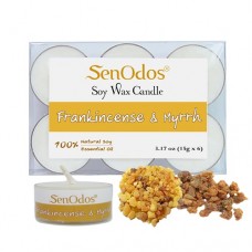 Tealight Set Frankincense & Myrrh Soy Candles (15g x 6) 