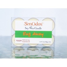 Tealight Set Bug Away Soy Candles (15g x 6)