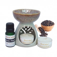 Essential Oil Burner Set (Black Pepper)