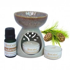 Essential Oil Burner Set (Cedarwood)