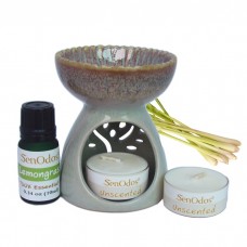 Essential Oil Burner Set (Lemongrass)