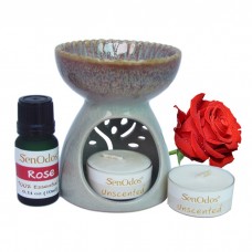 Essential Oil Burner Set (Rose)