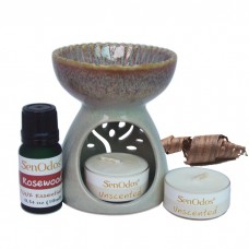 Essential Oil Burner Set (Rosewood)